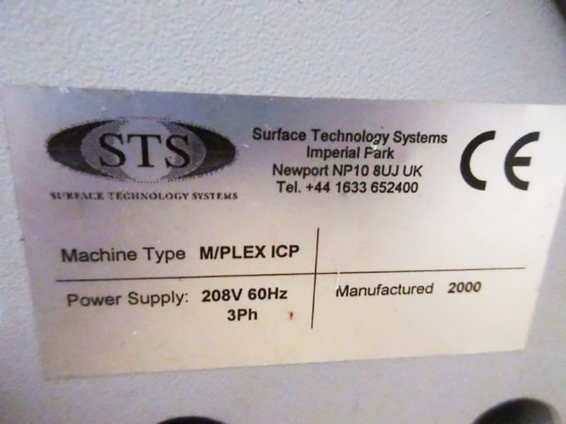 STS Multiplex ICP-DRIE (Inductively Coupled Plasma – Deep Reactive Ion Etcher)