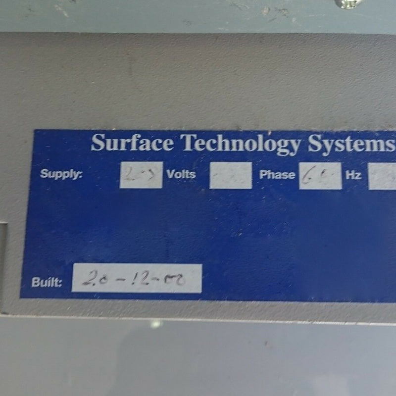 SPTS / STS Multiplex ICP-SR-DRIE (Inductively Coupled Plasma - Silicon Reactive Deep Reactive Ion Etcher)