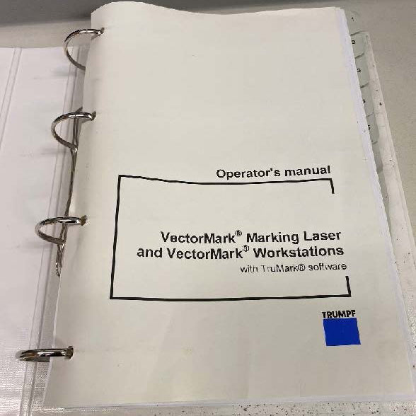 Trumpf VectorMark E 0552 A 0431 Laser Engraver