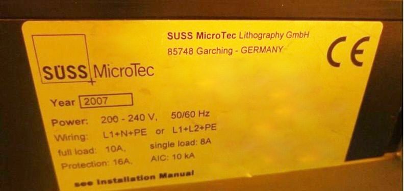 SUSS MA 8 / BA 8 Mask Aligner