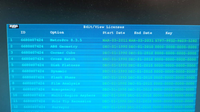 Zygo Newview 7300 3D Profilometer