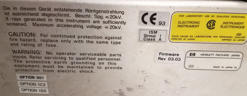 Keysight / Agilent 4291 A Impedance Analyzer