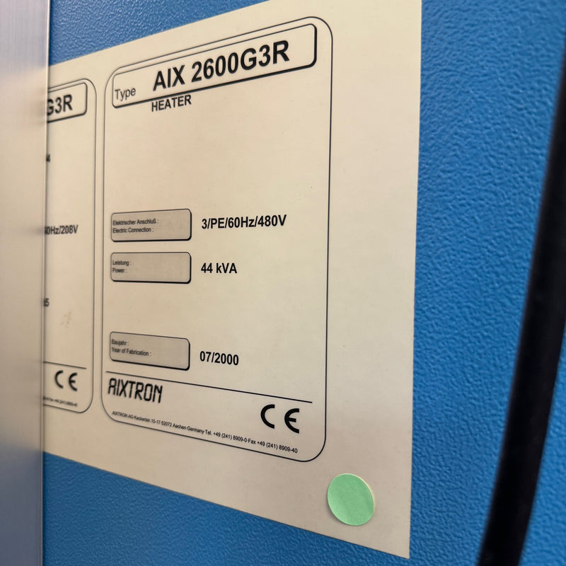 Aixtron AIX 2600 G 3 R MOCVD / OMVPE (Metal Organic Chemical Vapor Deposition / Organometallic Vapor Phase Epitaxy)