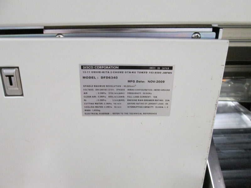 Disco DFD 6340 Dicing Saw