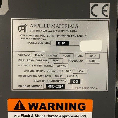 Applied Materials Centura 5200 EPI Reactor