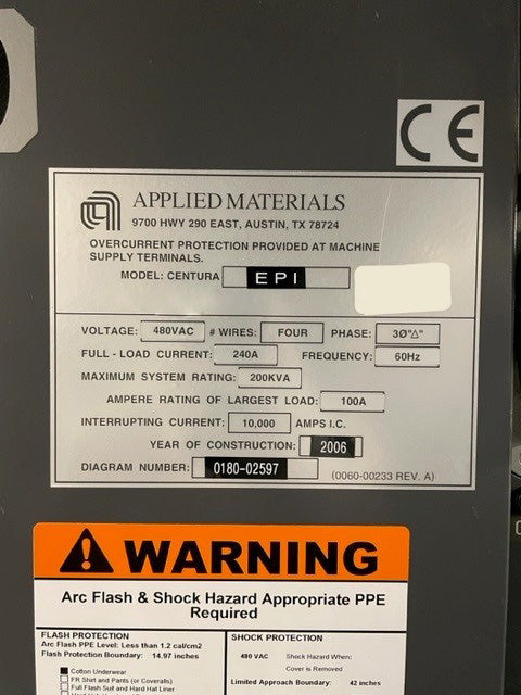 Applied Materials Centura 5200 EPI Reactor