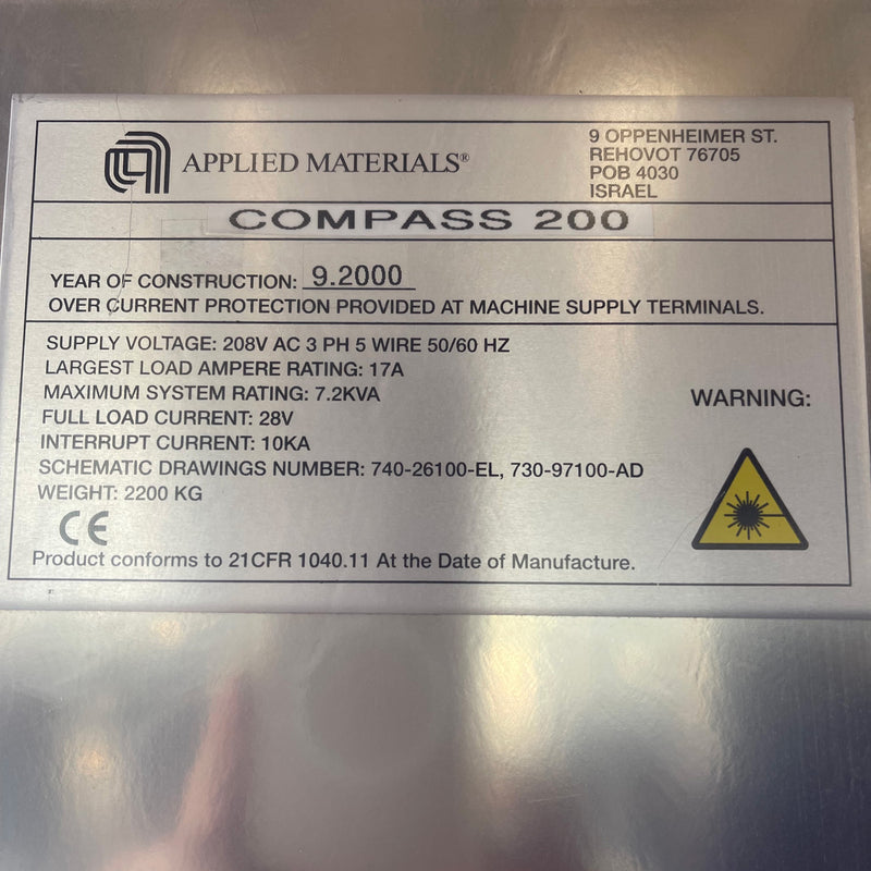 Applied Materials Compass 200 Wafer Inspection System