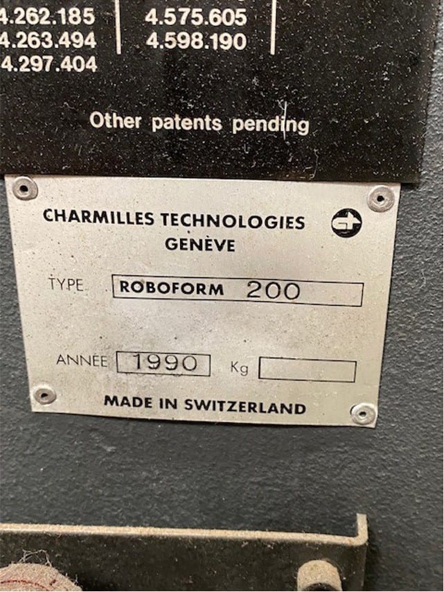 Charmilles Roboform 200 Sinker EDM (Electrical Discharge Machine)