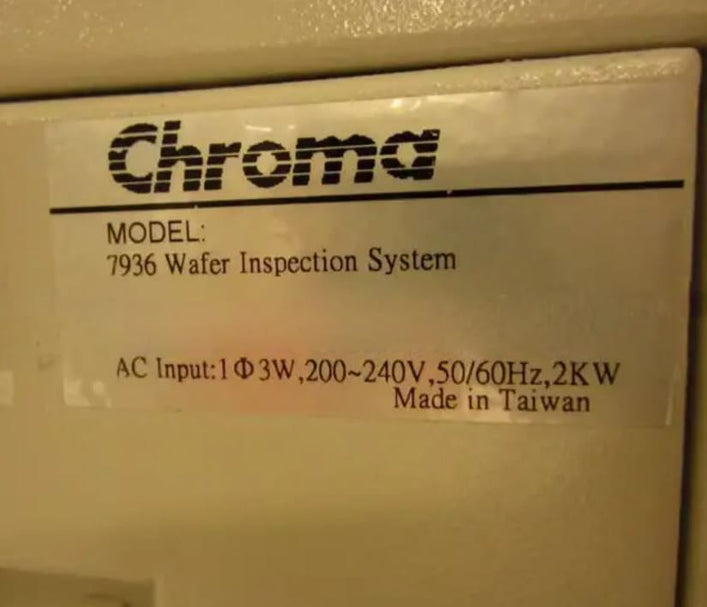 Chroma 7936 Wafer Inspection System