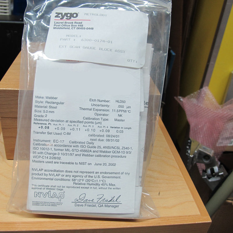 Zygo Newview 5000 3D Optical Profilometer