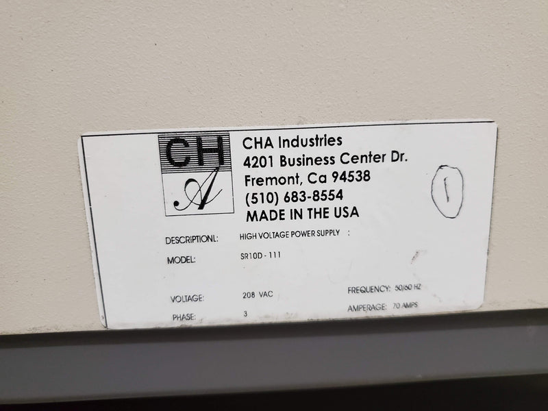 CHA SR 10 High Voltage Power Supply