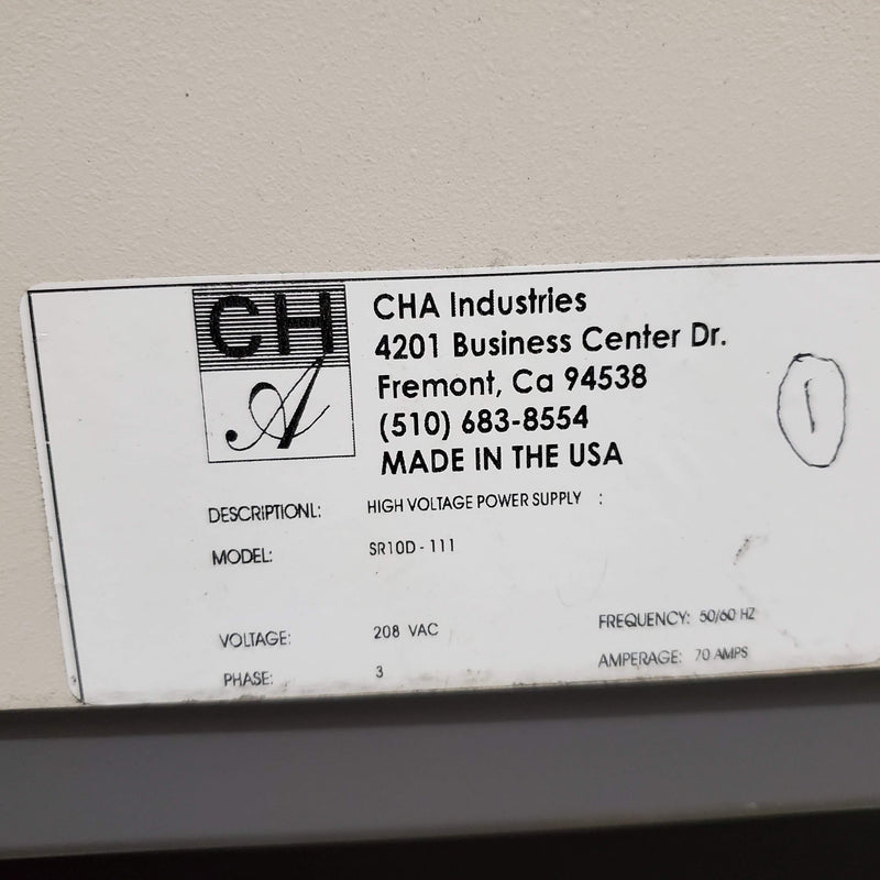 CHA SR 10 High Voltage Power Supply