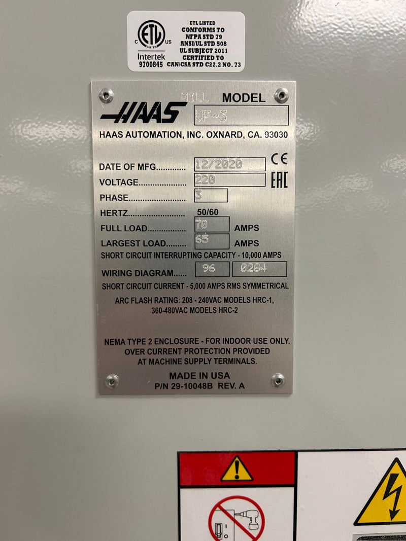 Haas VF 3 Vertical CNC