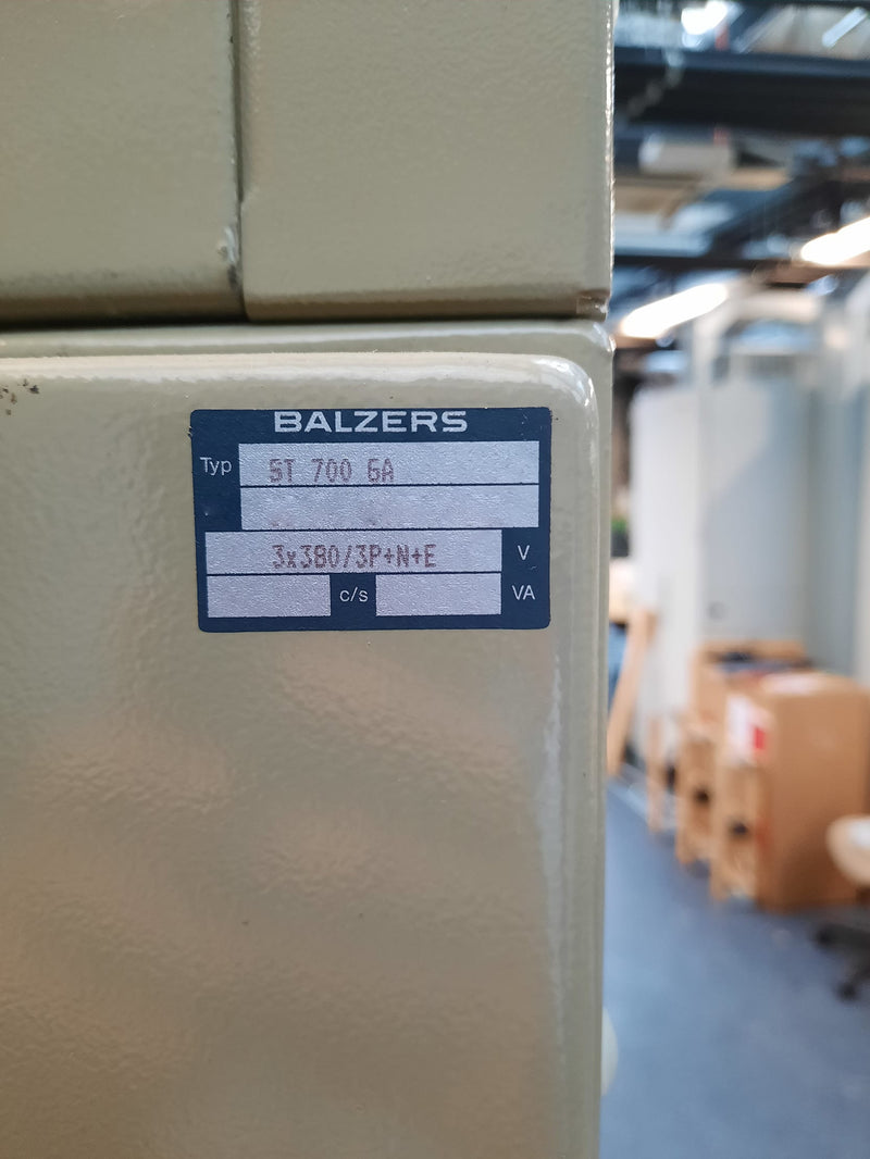 Oerlikon Balzers 600 High Vacuum Process System