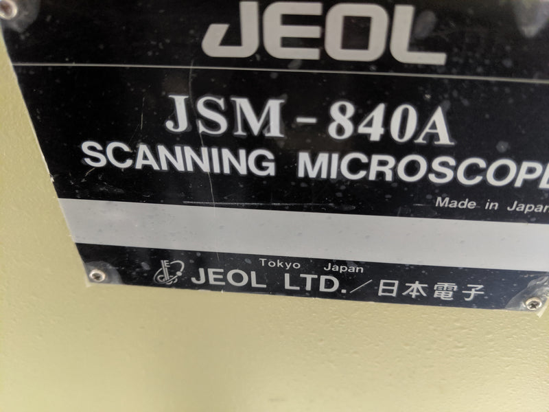 Jeol JSM 840 A SEM (Scanning Electron Microscope)