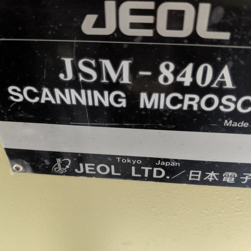 Jeol JSM 840 A SEM (Scanning Electron Microscope)