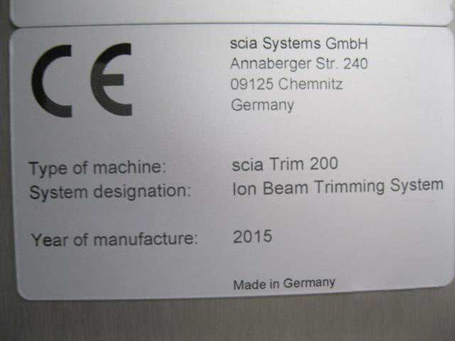 SCIA Trim 200 Ion Beam Trimmer