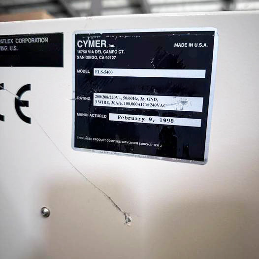 Cymer 5400 Laser