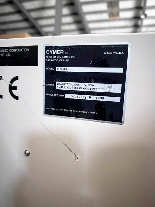Cymer 5400 Laser