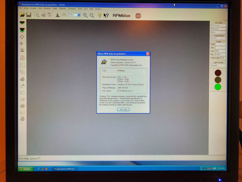 ONTO / Nanometrics RPM Blue