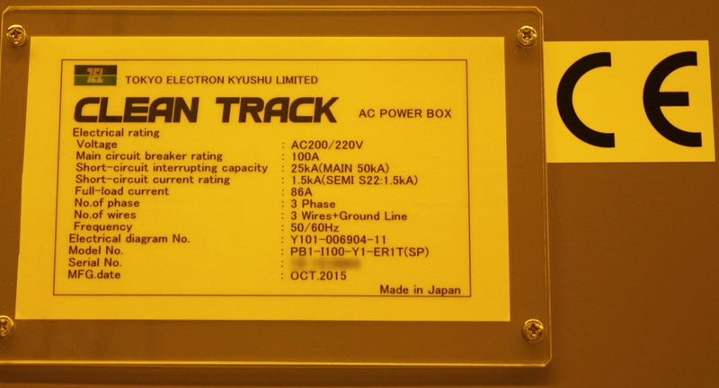 Tel Act 8 Photoresist Processing System
