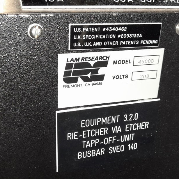 Lam Rainbow 4506 I Plasma Etcher
