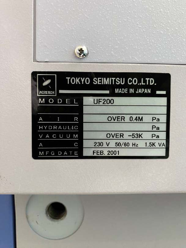 Accretech / TSK UF 200 Automatic Wafer Prober