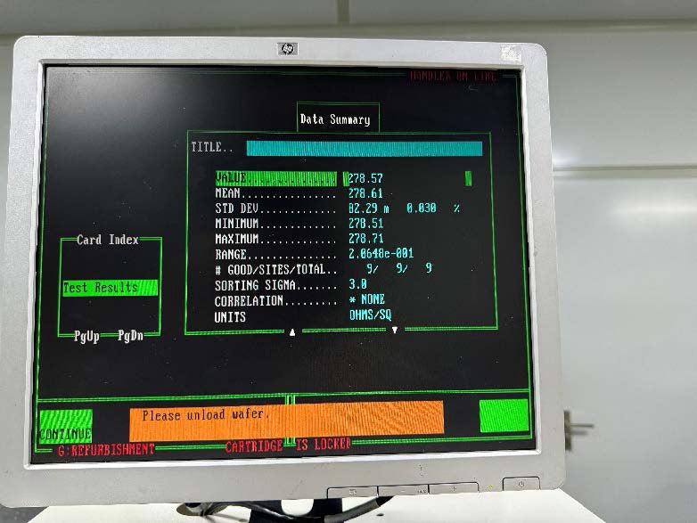 KLA RS 75 Sheet Resistance Measurement