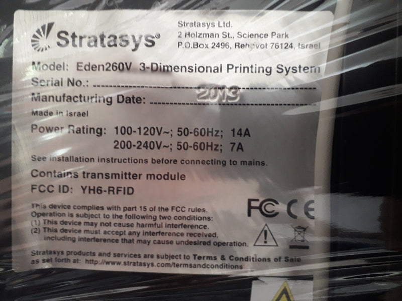 Stratasys Eden 260 V 3D Printer
