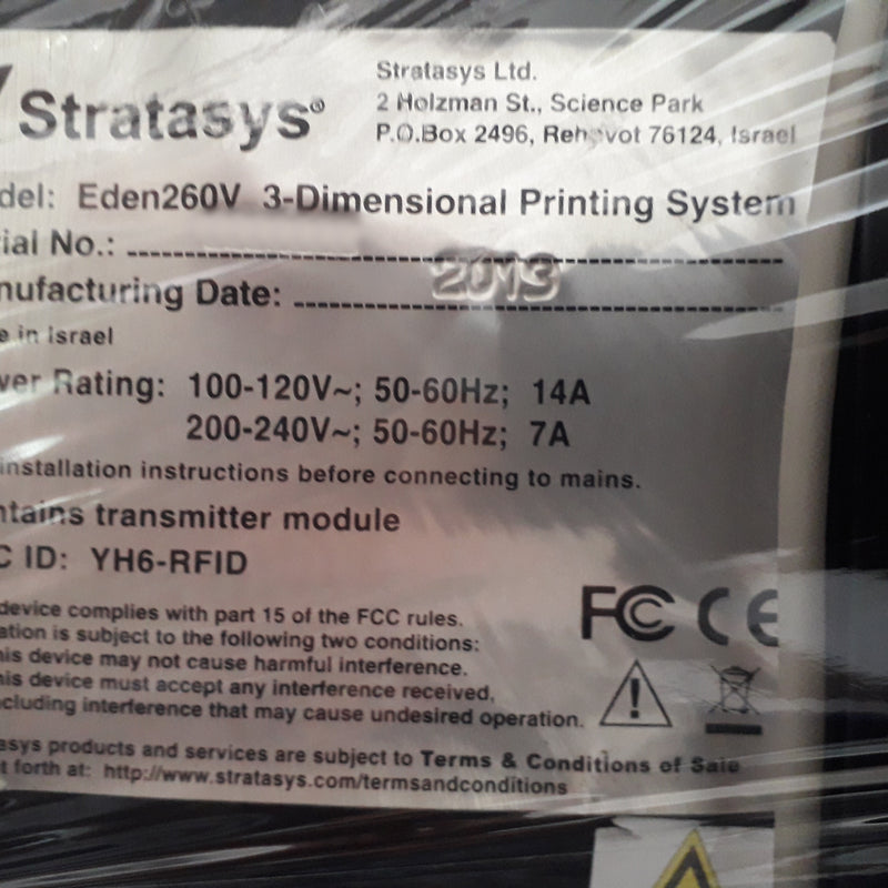 Stratasys Eden 260 V 3D Printer