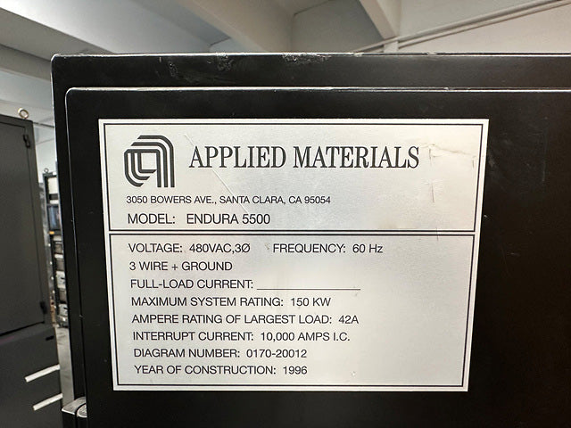 Applied Materials Endura 5500 PVD (Physical Vapor Deposition)