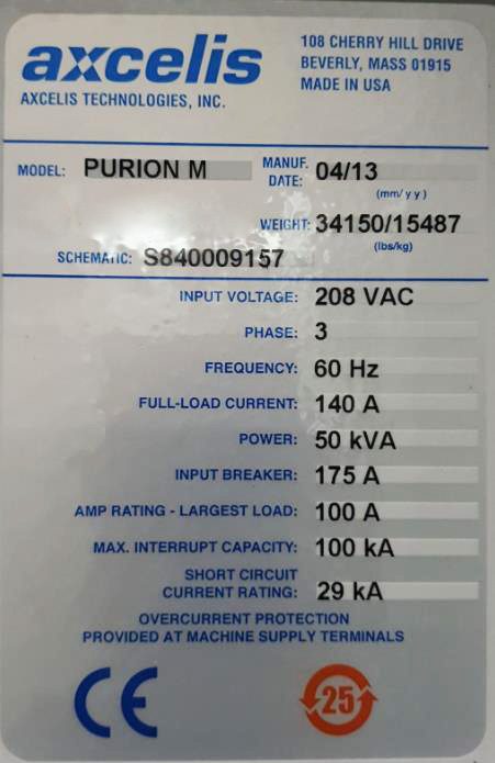 Axcelis Purion M Implanter