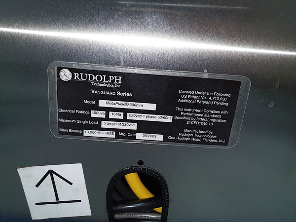 ONTO / Rudolph MetaPulse 200 Film Thickness Measurement System