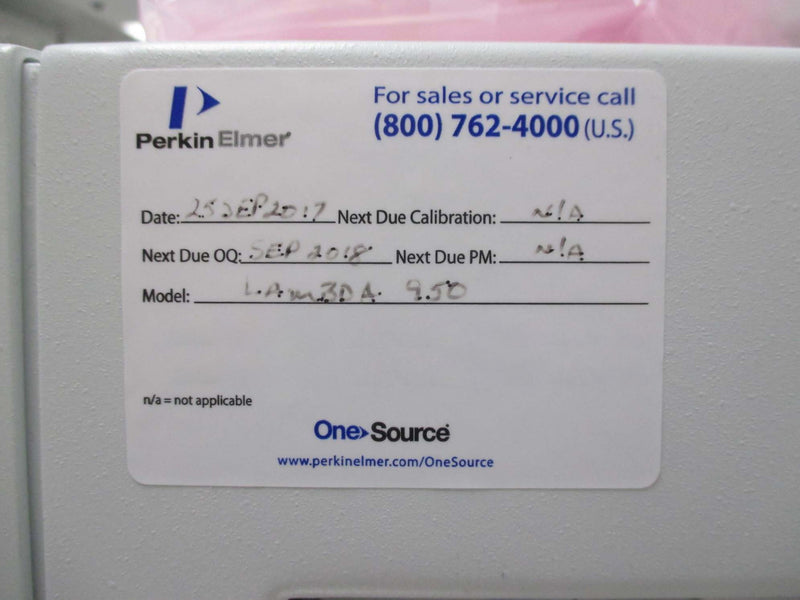 Perkin Elmer Lambda 950 UV-VIS-NIR Spectrophotometer (Ultra Violet Visible Near Infrared)