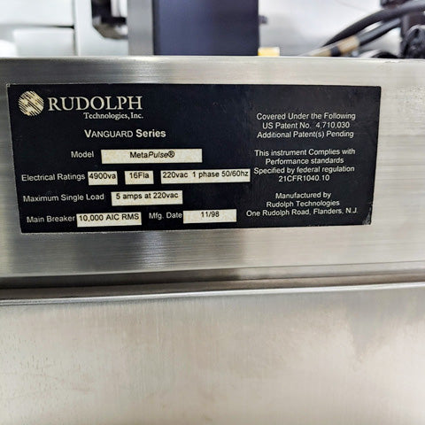 ONTO / Rudolph MetaPulse 200 Film Thickness Measurement System