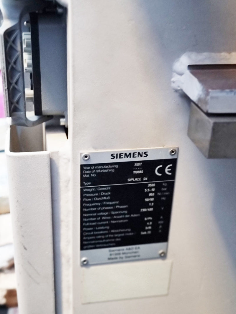 Siemens Siplace D 4 Placement Machine