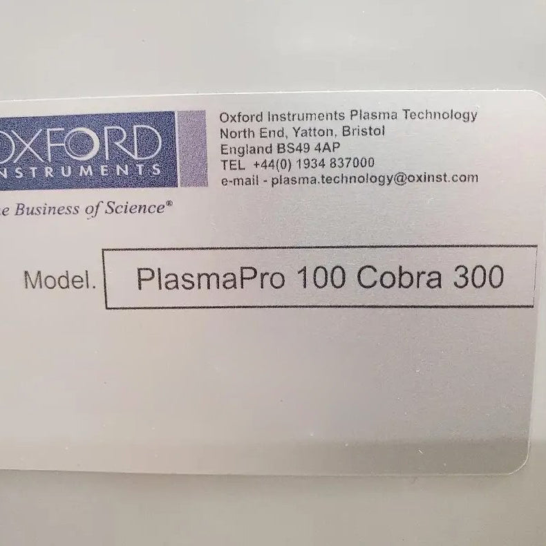 Oxford PlasmaPro 100 Cobra ICP-RIE (Inductively Coupled Plasma - Reactive lon Etch)