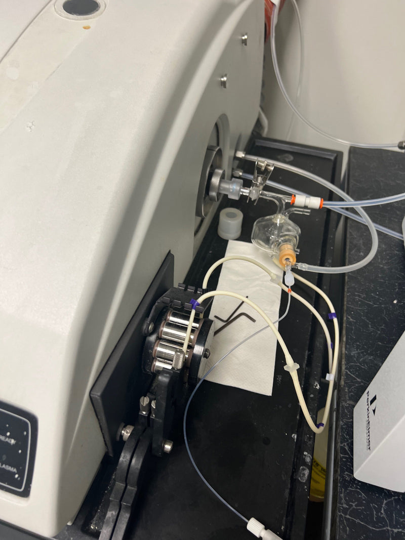 Perkin Elmer Elan DC II ICP-MS (Inductively Coupled Plasma - Mass Spectrometer)