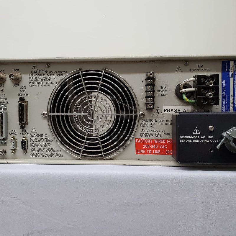 California Instruments 5001 ix Power Source