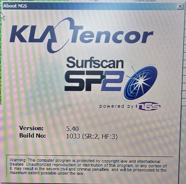 KLA Surfscan SP 2 Particle Defect System