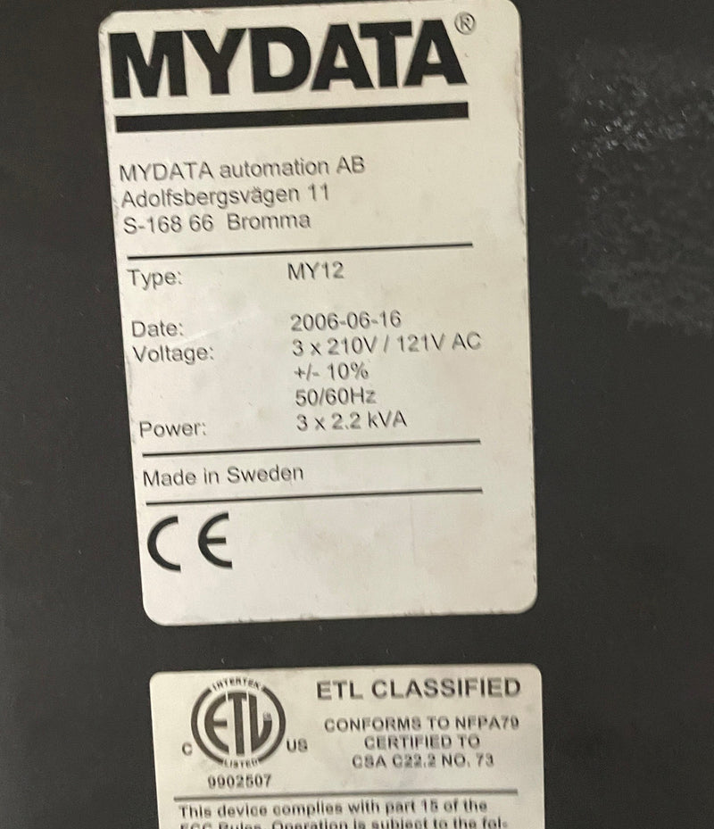 Mycronic / Mydata MY 12 E Pick and Place