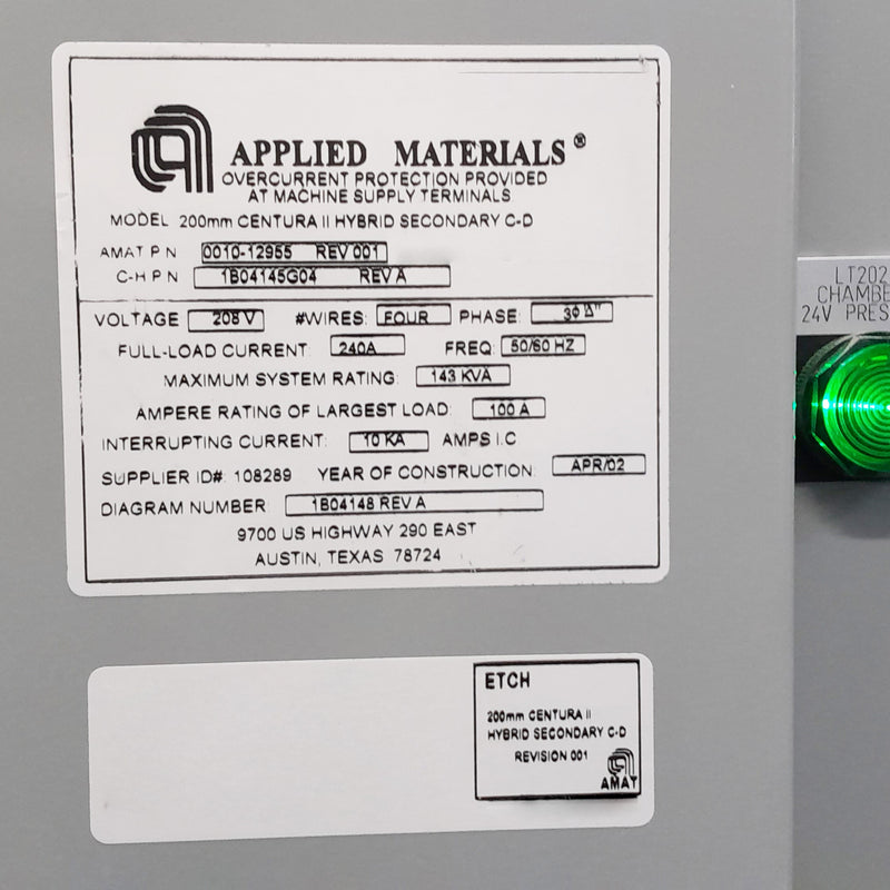 Applied Materials Centura 5200 Dry Etcher