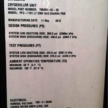 Polycold PFC 1101 LT Chiller