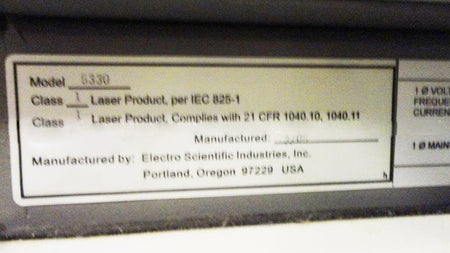 ESI 5330 6 W UV Laser System