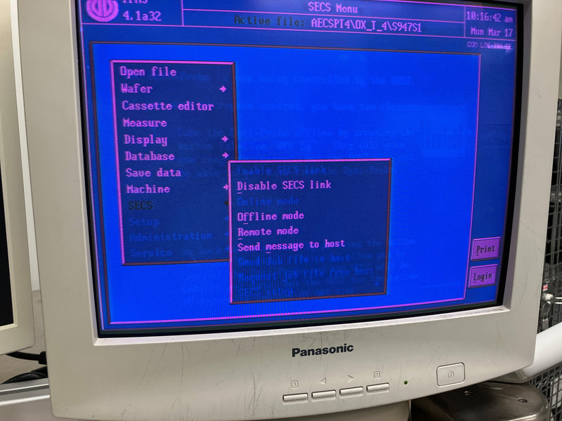 KLA / Therma-wave OP 5220 Film Thickness Measurement