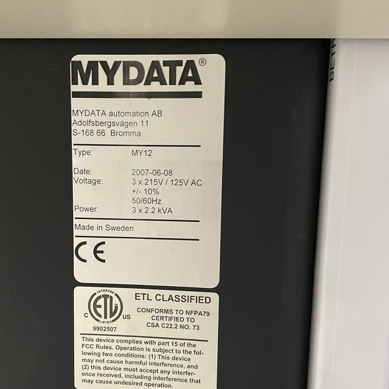 Mycronic / Mydata MY 12 E Pick and Place