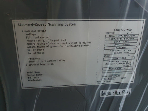 Nikon S 620 D Immersion Scanner