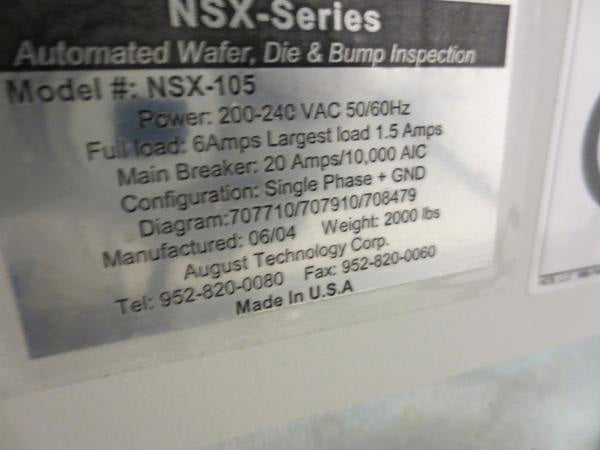 ONTO / Rudolph / August NSX 105 Inspection System