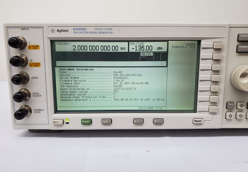 Agilent E 4438 C ESG Vector Signal Generator