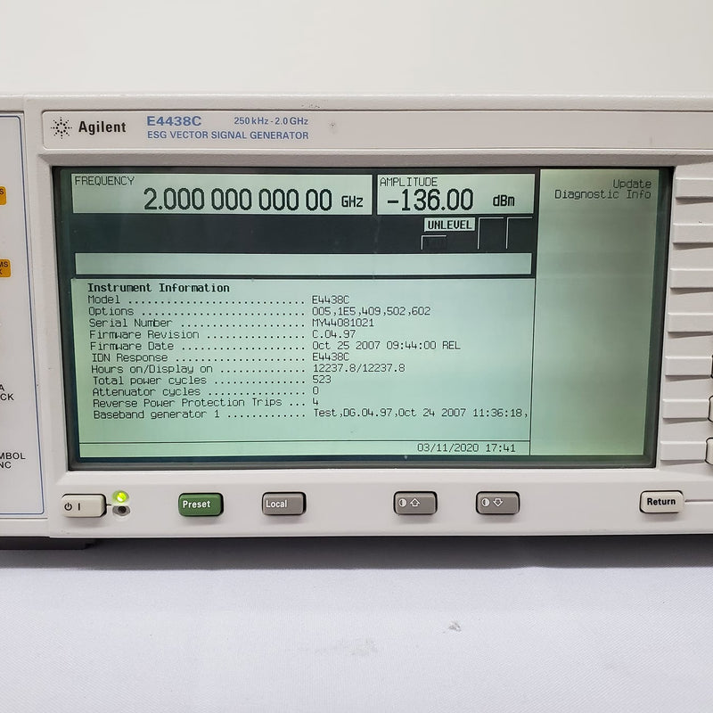 Agilent E 4438 C ESG Vector Signal Generator